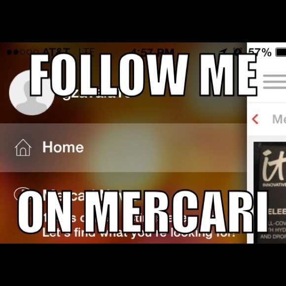FOLLOW ME ON MERCARI