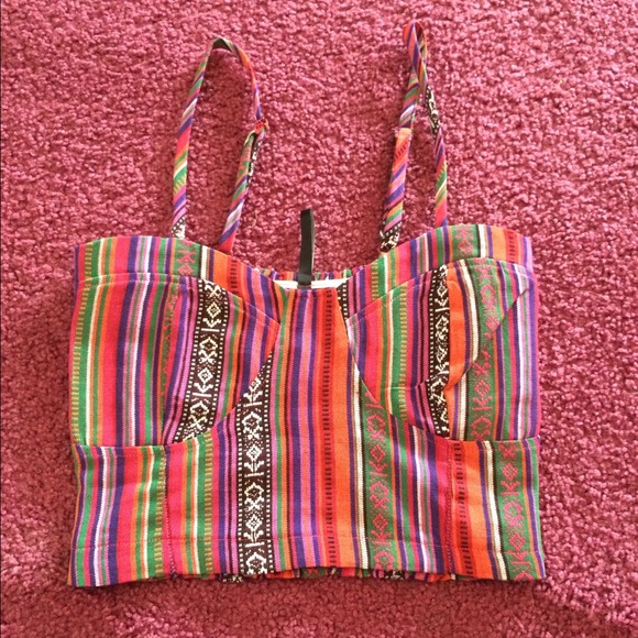 Tribal crop top