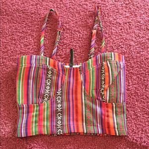 Tribal crop top
