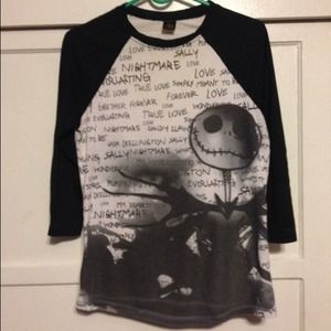 The Nightmare Before Christmas baseball tee