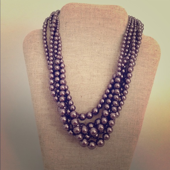 Purple Pearl Necklace