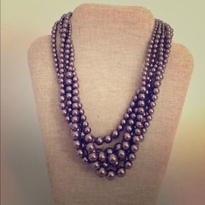 Purple Pearl Necklace