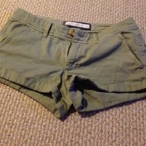Abercrombie green shorts