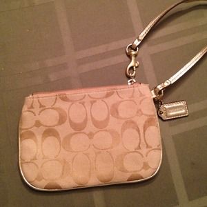 Gold Coach wristlet