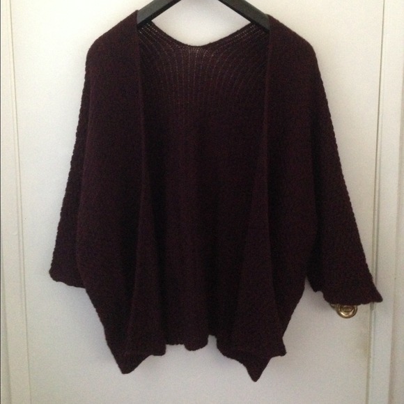 Brandy Melville Outerwear - Brandy Melville Maroon Cardigan