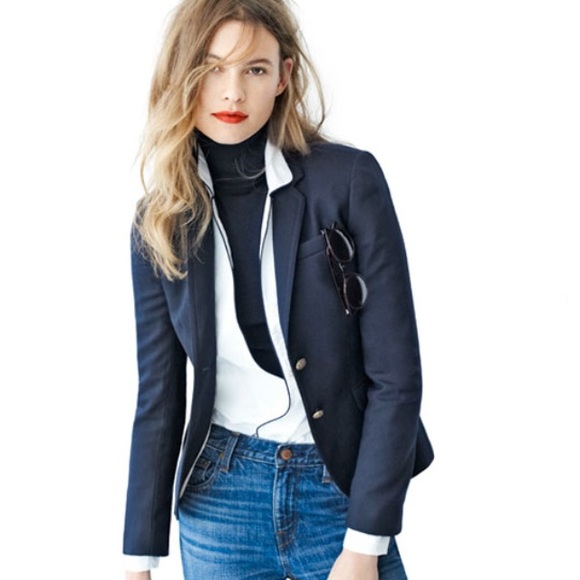 navy boyfriend jacket
