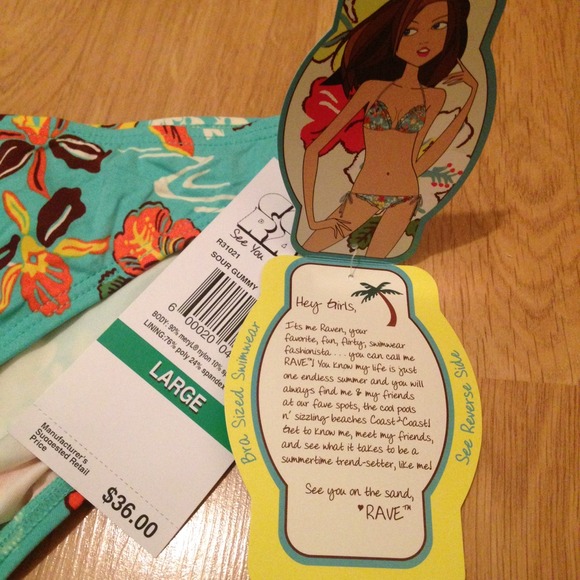 CocoRave SwimwearAnywhere Tropical Swimsuit Bottom - Picture 3 of 4