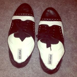 Black and White Oxfords