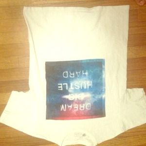 Mens "Dream big hustle hard" graphic t-shirt