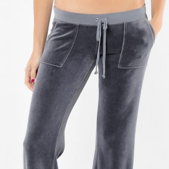 juicy couture grey velour pants