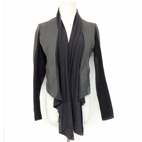 MK2K Jackets & Blazers - CHARCOAL GREY MIX MEDIA JACKET S