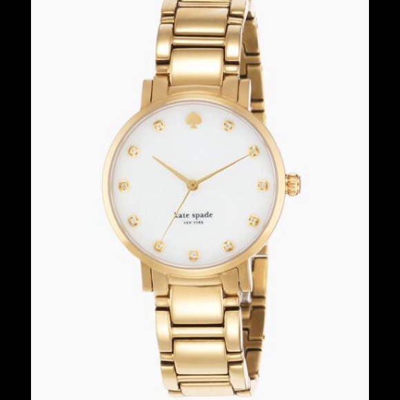 kate spade Gramercy Crystal Watch in Gold