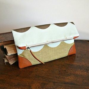Unique Handmade Multi Color Pattern Clutch Handbag