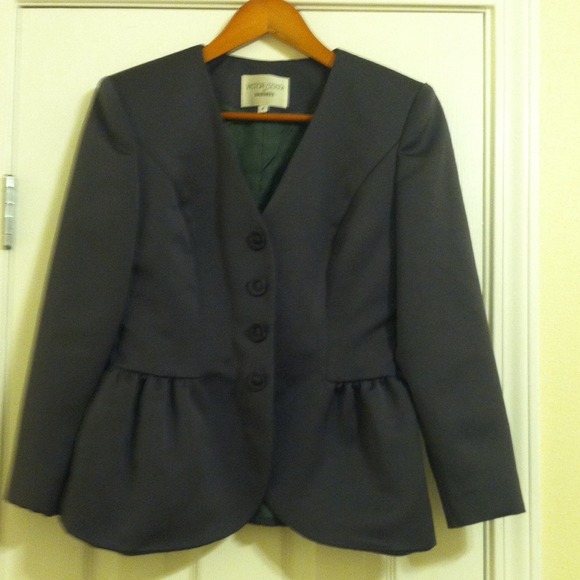 Victor Costa Jackets & Blazers - Victor Costa Vintage Peplum Blazer