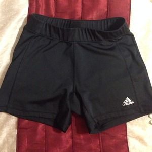Adidas black spandex athletic shorts