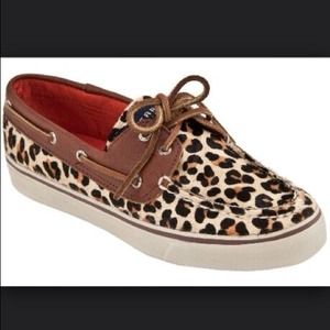 Leopard Sperry's Top-Sider Boat Shoes