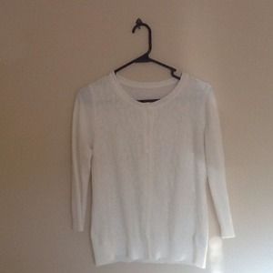 Ivory lace front cardigan