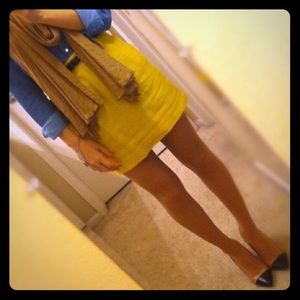 Forever 21 Yellow Skirt