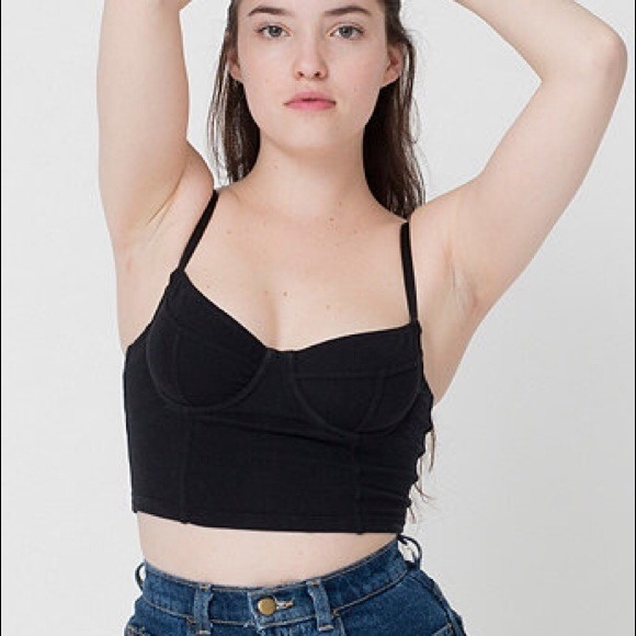 American Apparel Cotton Spandex Underwire Bustier