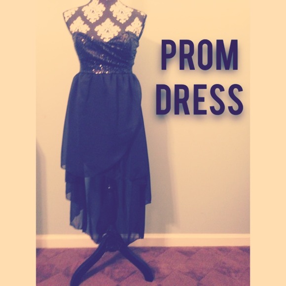 Black High Low Prom Dress