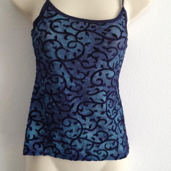 Escada blue / blk tank