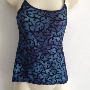Escada blue / blk tank