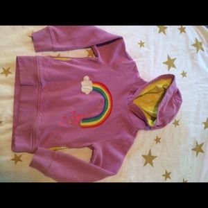 Mini Boden rainbow hoodie