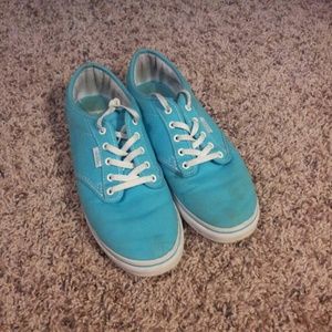 Blue women's Vans
