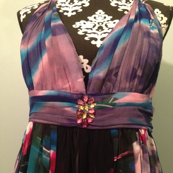 Colorful Prom Dress 💜 - Picture 2 of 3
