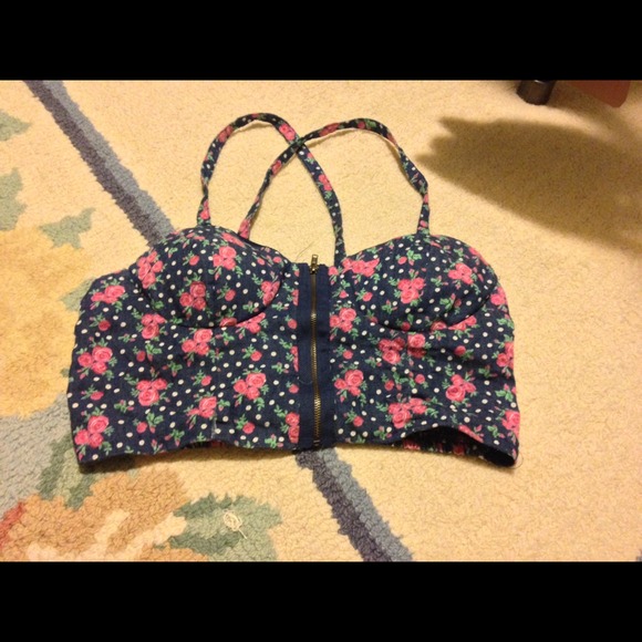 A cute floral bralet