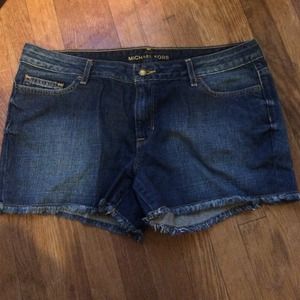 Stylish Michael Kors cut off jean shorts!