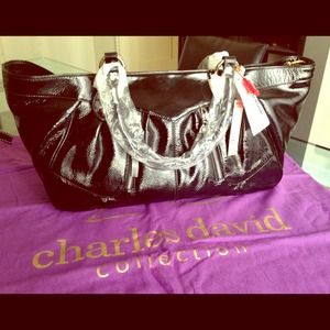 Reduced! Charles David Large Leather Handbag
