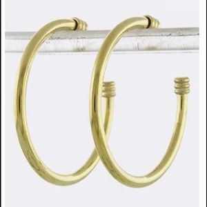 High Polished Hoop Earring