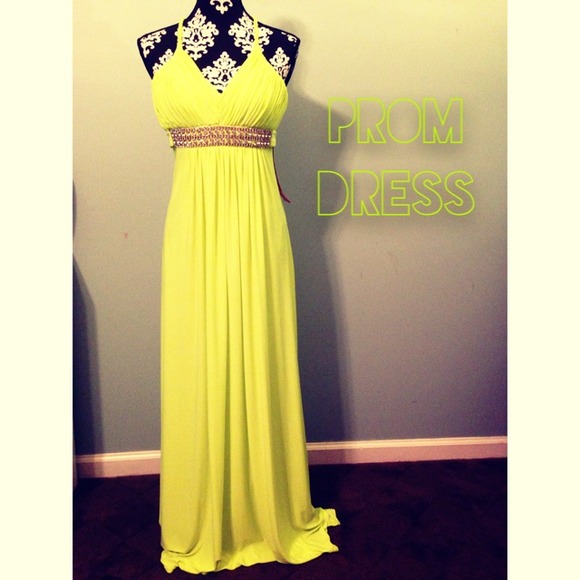 Neon Green Prom Dress