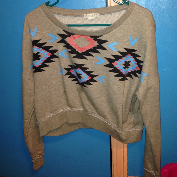 Aztec Cropped sweatshirt