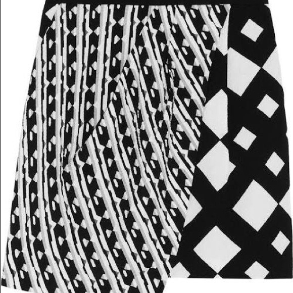 NEW! Peter Pilotto Target Lined Cloqué Skirt