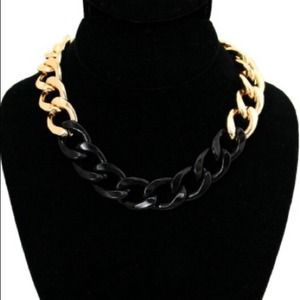 Two Tone Metal Link Chain Necklace