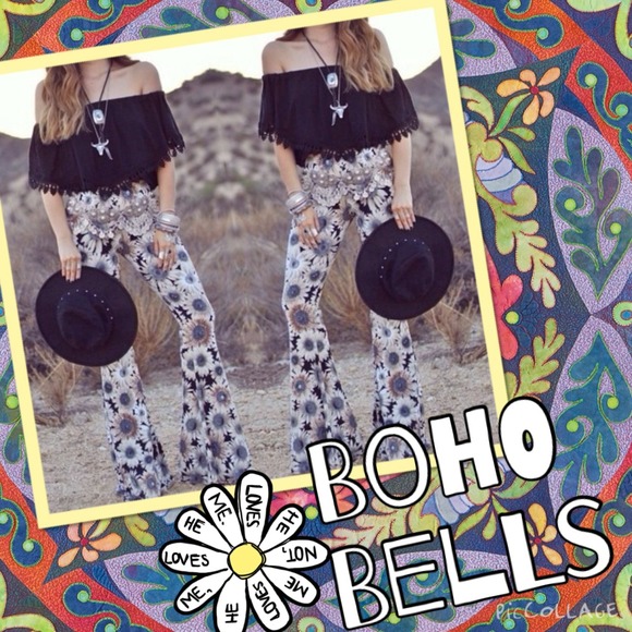 Pants - 🌻 Floral Bell Bottoms 🌻