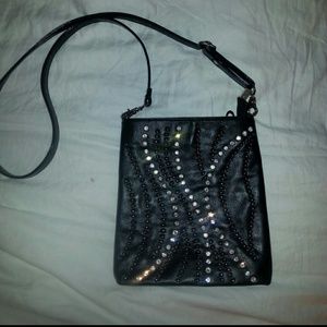 Bling over the shoulder purse