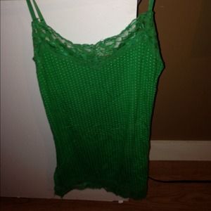 Small green with white polka dots camisole!