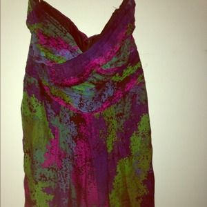 NEW Shoshanna Strapless Chiffon Dress