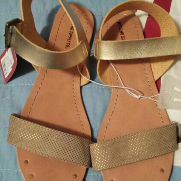 Gold sandals