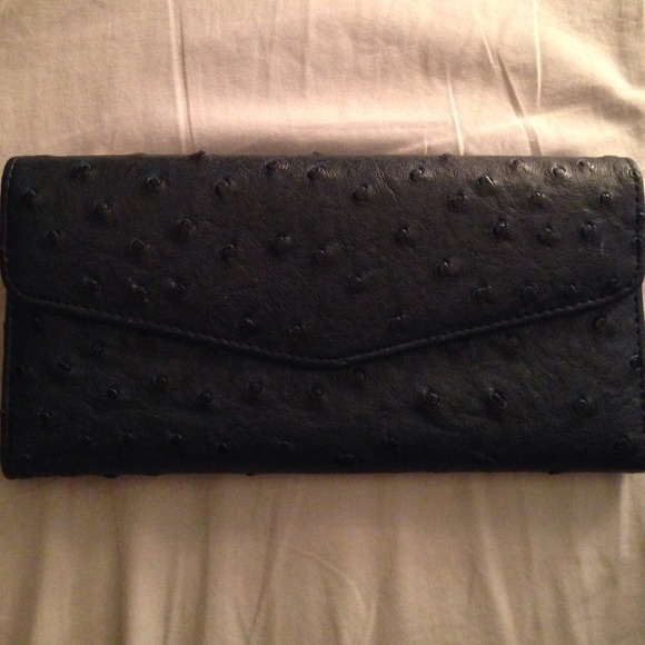 Navy blue wallet with coin purse