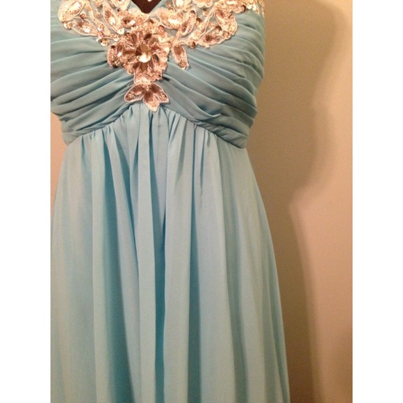 Light Blue Prom Dress 💎 - Picture 3 of 3