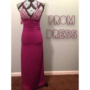 Wine Color Prom Dress 🍷