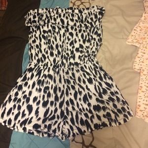 Cheetah print romper!