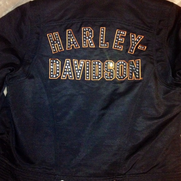 Black Harley Davidson jacket - Picture 1 of 3