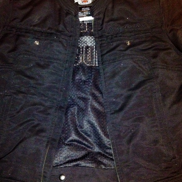 Black Harley Davidson jacket - Picture 2 of 3