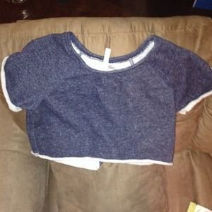 Sweater crop top