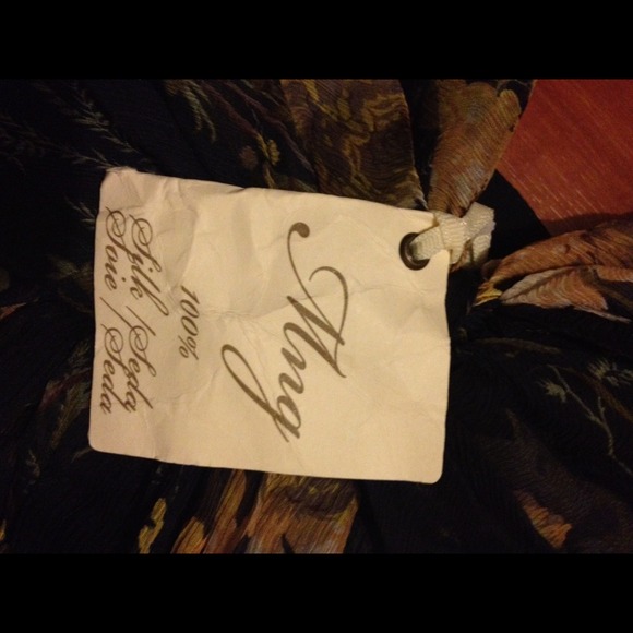 NWT - MANGO 100% silk halter maxi dress Size XS - Picture 4 of 4